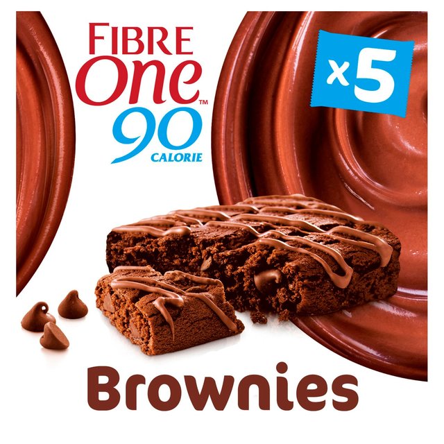 Fibre One 90 Calorie Chocolate Fudge Brownie Bars, 5 x 24g