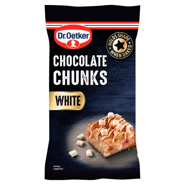 Dr. Oetker White Chocolate Chunks, 100g