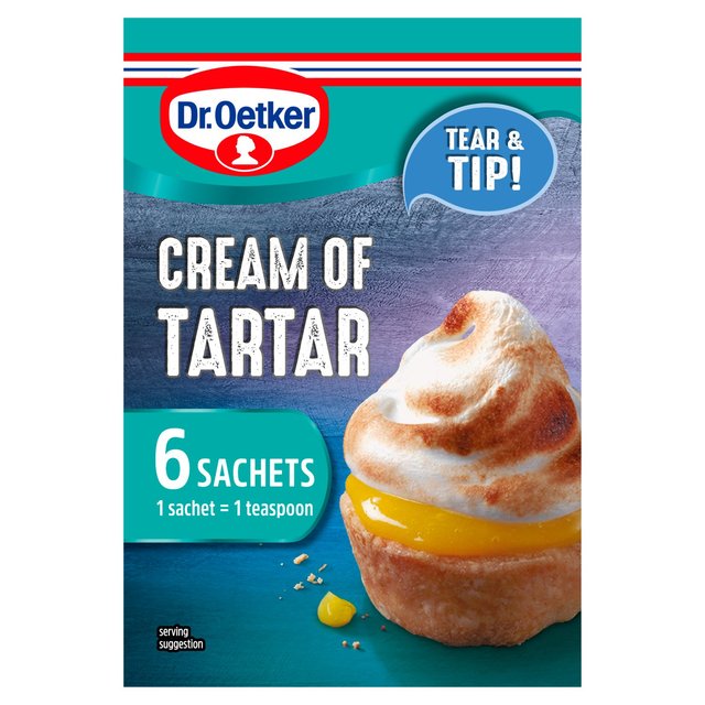 Dr. Oetker Cream Of Tartar Sachets, 6 x 5g