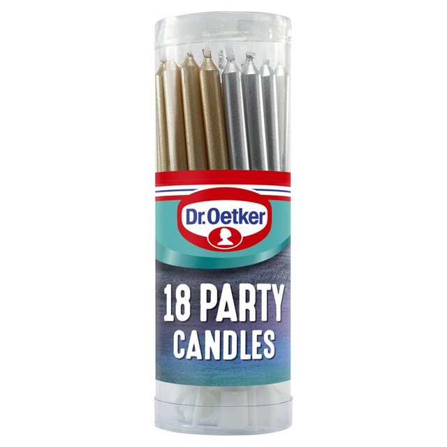 Dr. Oetker Birthday Party Candles, 18 Per Pack