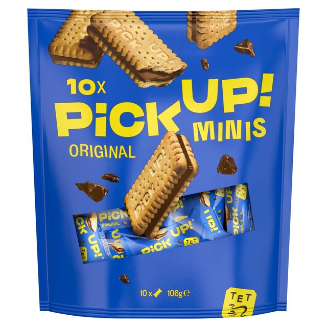 Bahlsen Pick Up! Minis Milk Chocolate Biscuits Bars, 10 per Pack