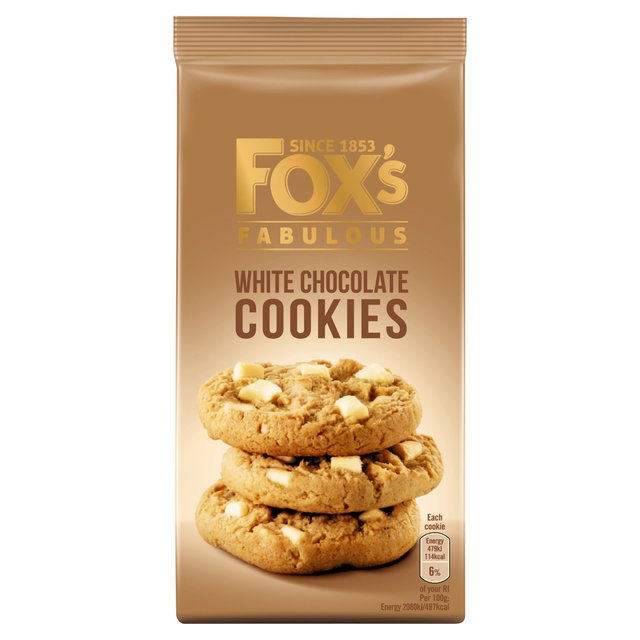 Fox’s Biscuits White Chocolate Chunkie Cookie, 180g
