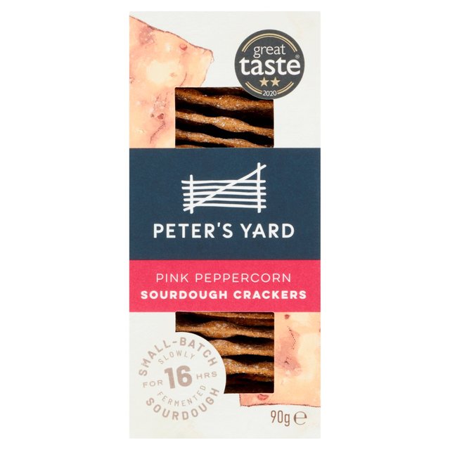 Peter’s Yard Pink Peppercorn Sourdough Crackers, 90g