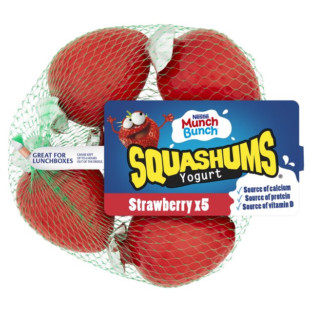 Munch Bunch Strawberry Squashums, 5 x 60g