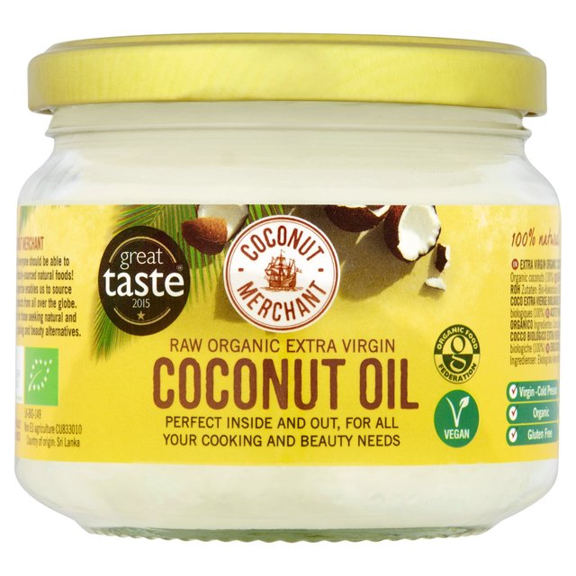 Coconut Merchant Raw Organic Extra Virgin Coconut Oil, 300ml
