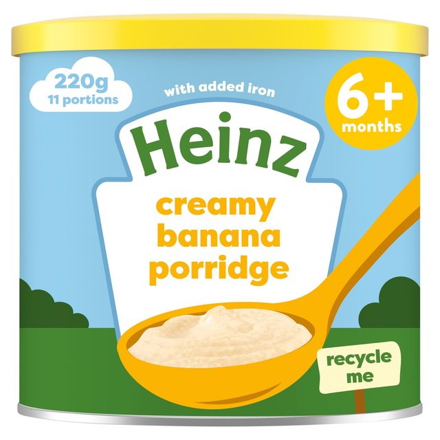 Heinz First Steps Breakfast Creamy Banana Porridge Baby Food 6+ Months, 240g