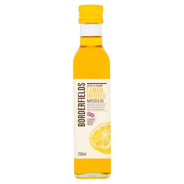 Borderfields Cold Pressed Rapeseed Oil Lemon Infusion, 250ml