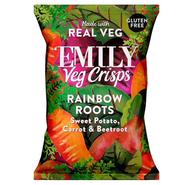 Emilys Veg Fruit Crisps Rainbow Roots Sweet Potato, Carrot & Beetroot, 30g