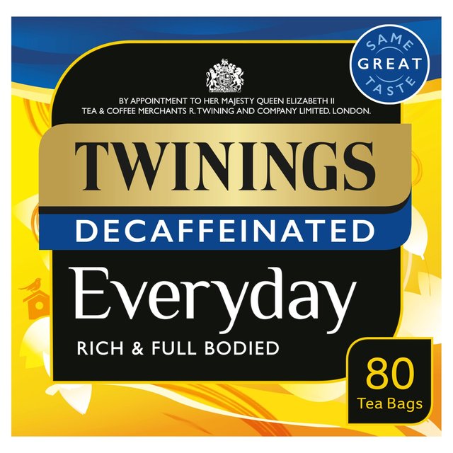 Twinings Decaffeinated Everyday Tea, 80 Per Pack