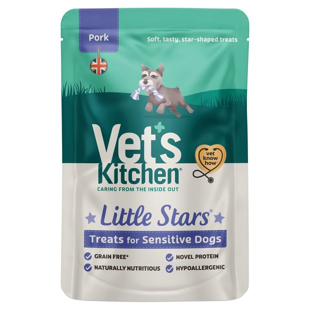 Vet’s Kitchen Little Stars Dog Treats for Sensitive Dogs Pork, 80g