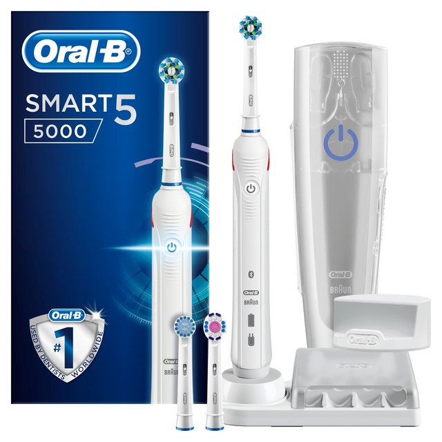 Oral-B Smart Series 5, 5000, Cross Action Electric Rechargable Toothbrush, One Size