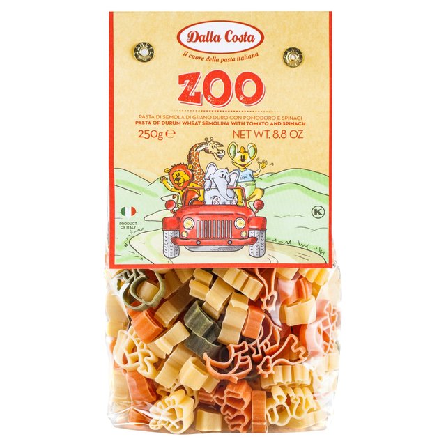Dalla Costa Tri-Colour Zoo Pasta, 250g