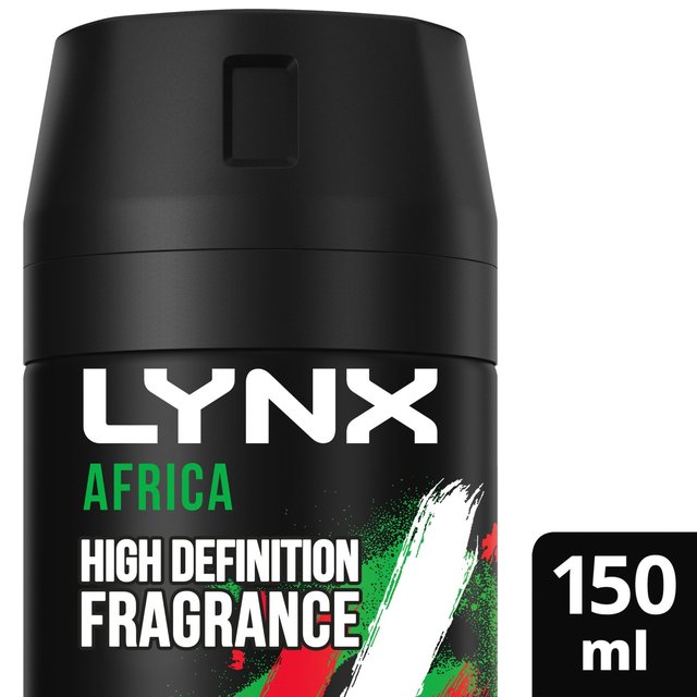Lynx Africa Body Spray Deodorant Aerosol, 150ml