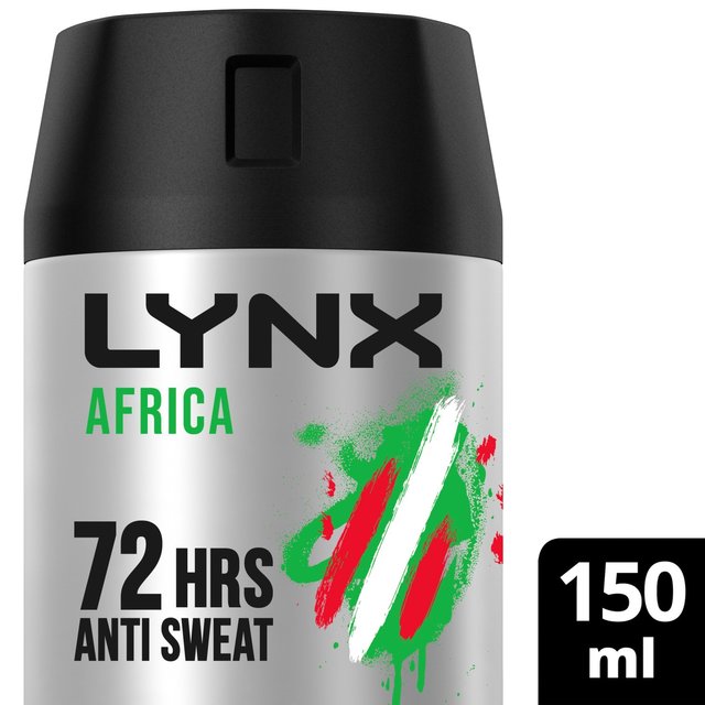 Lynx Dry Africa Spray Anti-Perspirant Deodorant, 150ml