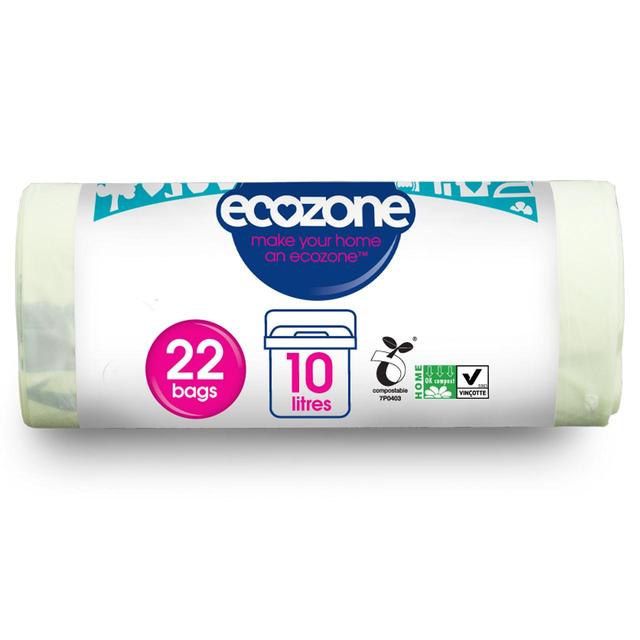 Ecozone Compostable Caddy Liners 10L, 22 per Pack