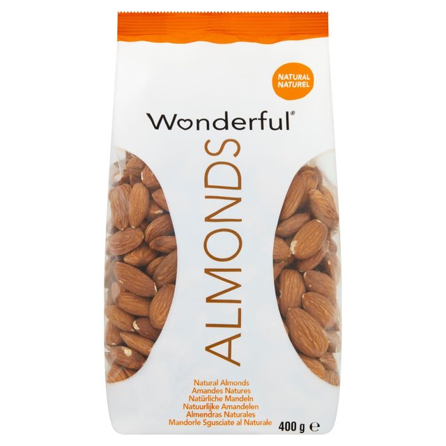 Wonderful Nuts & Fruit Wonderful Almonds Natural, 400g