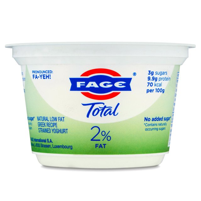 Fage Total 2% Low Fat Greek Recipe Strained Yoghurt, 150g