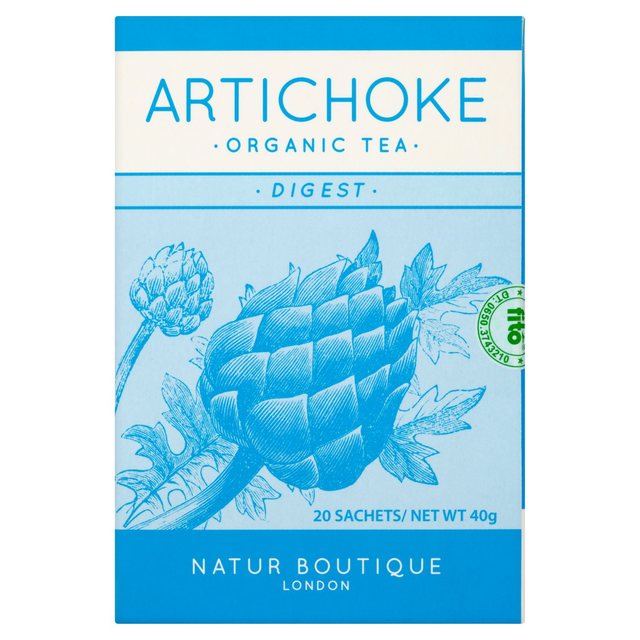 Natur Boutique Organic Artichoke Tea Bags, One Size, 20 Per Pack