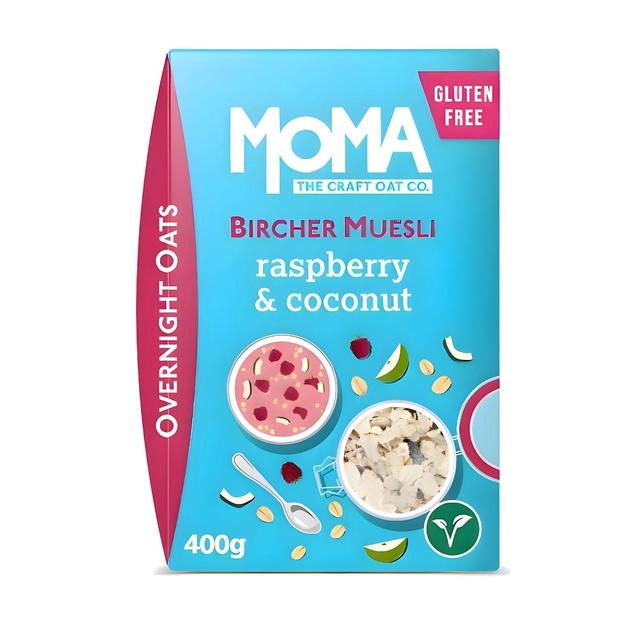 Moma Raspberry & Coconut Bircher Muesli, Gluten Free, 400g