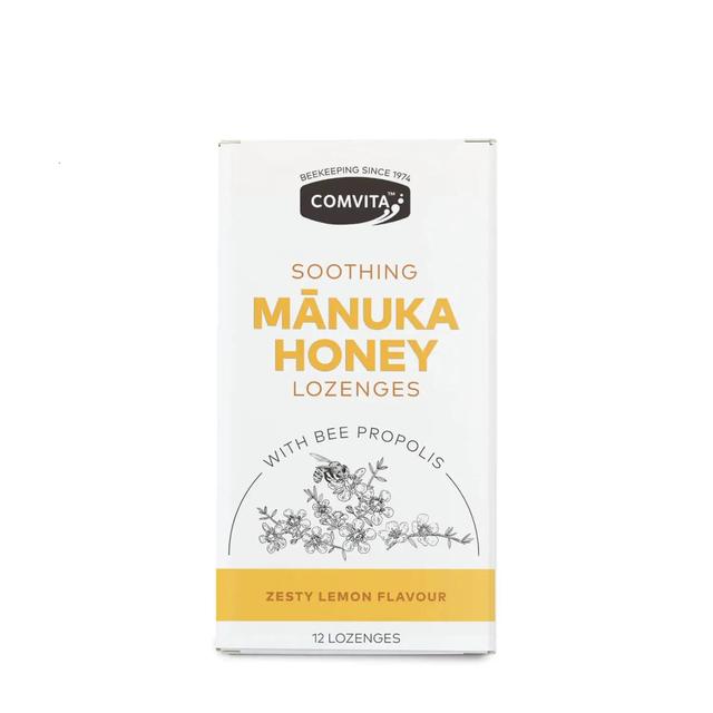 Comvita Manuka Propolis, Lemon & Honey Lozenges (12 ), 12 Per Pack