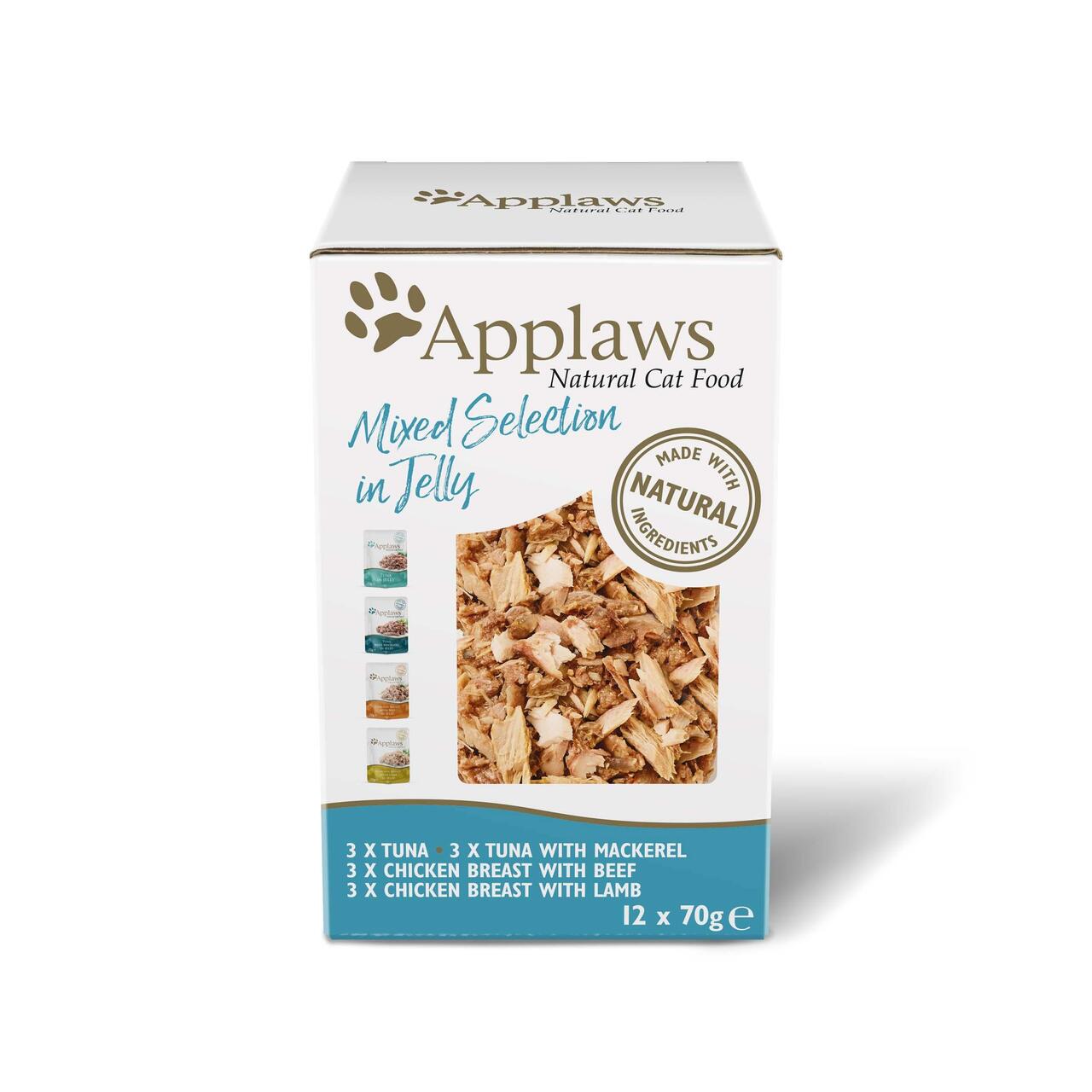 An image of Applaws Cat Jelly Pouch Multipack