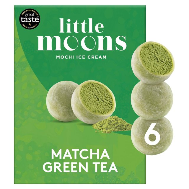 Little Moons Matcha Green Tea Mochi Ice Cream, 6 x 32g