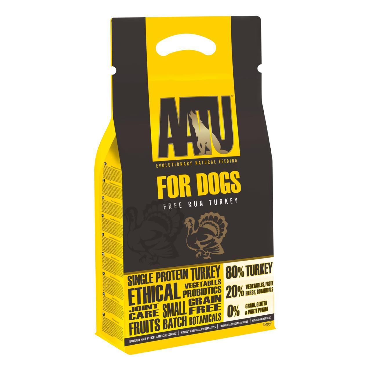 An image of AATU 80/20 Turkey Complete Grain Free Dry Dog Food