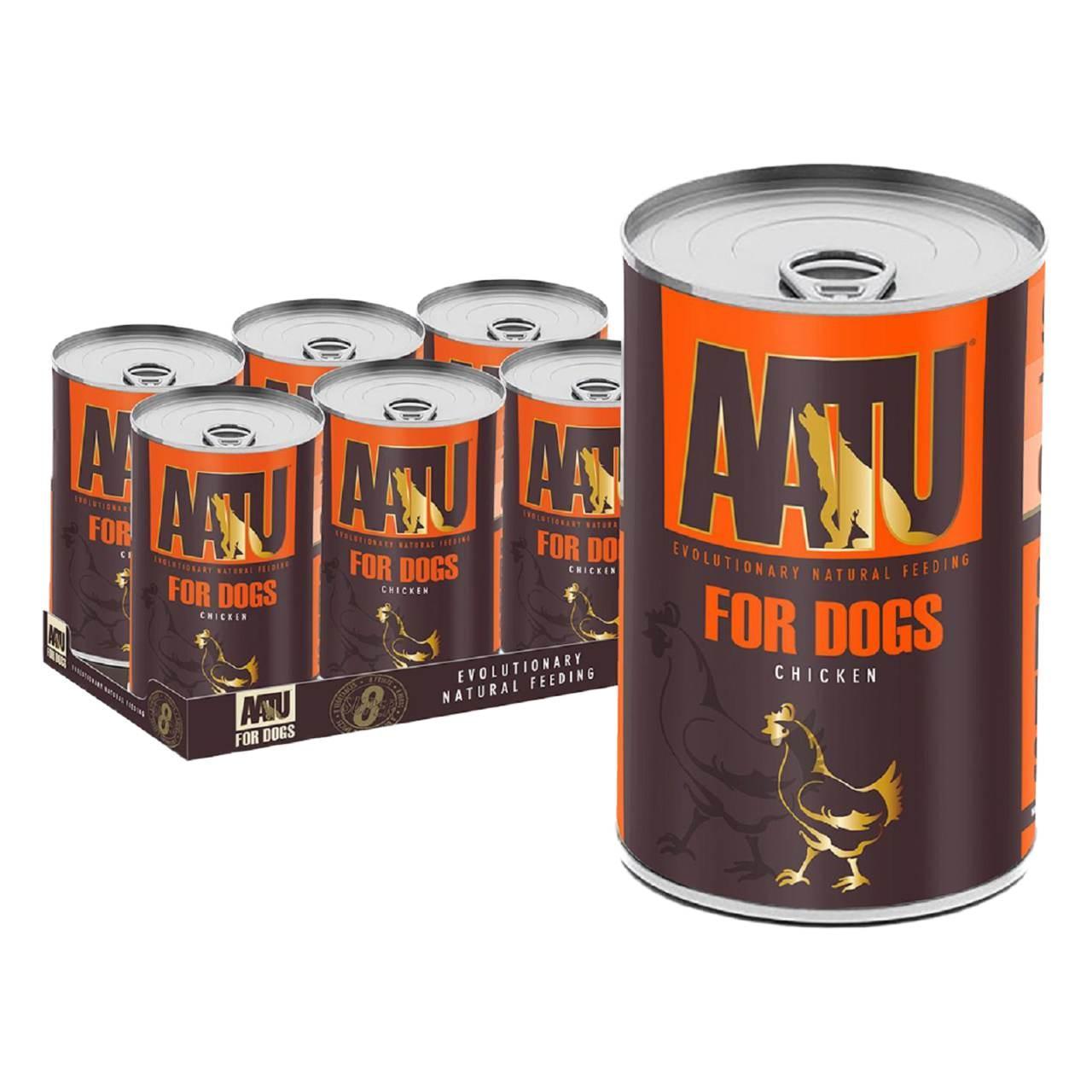 An image of AATU For Dogs Chicken Tins