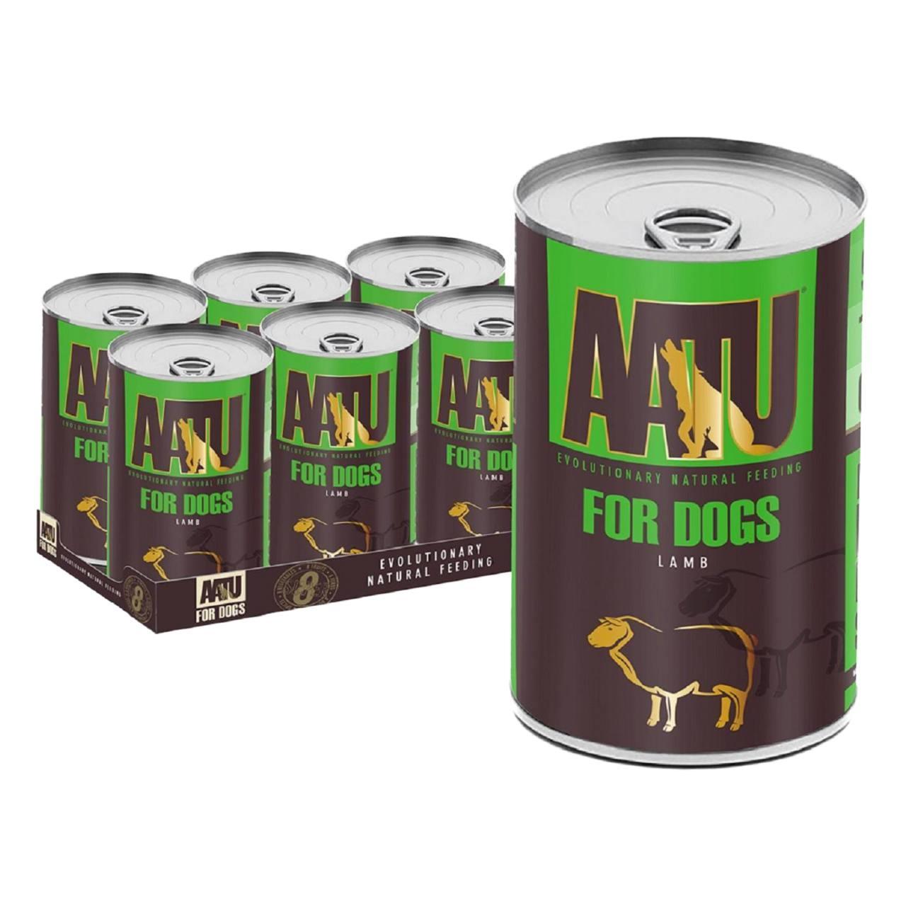 An image of AATU For Dogs Lamb Tins