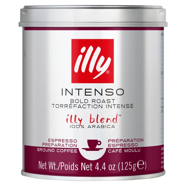Illy Dark Ground Coffee Bold Roast, 125g