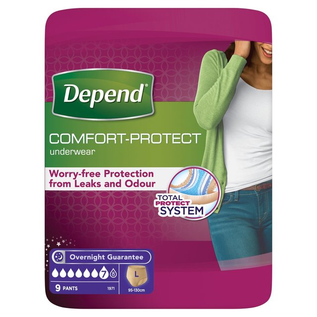 Depend Comfort Protect Large Incontinence Pants Women
