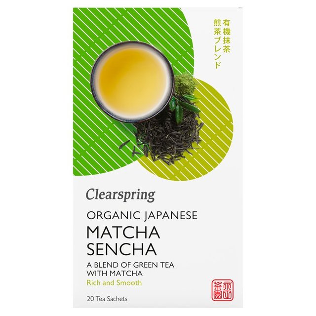 Clearspring Organic Matcha Green Tea Bags, 20 Per Pack
