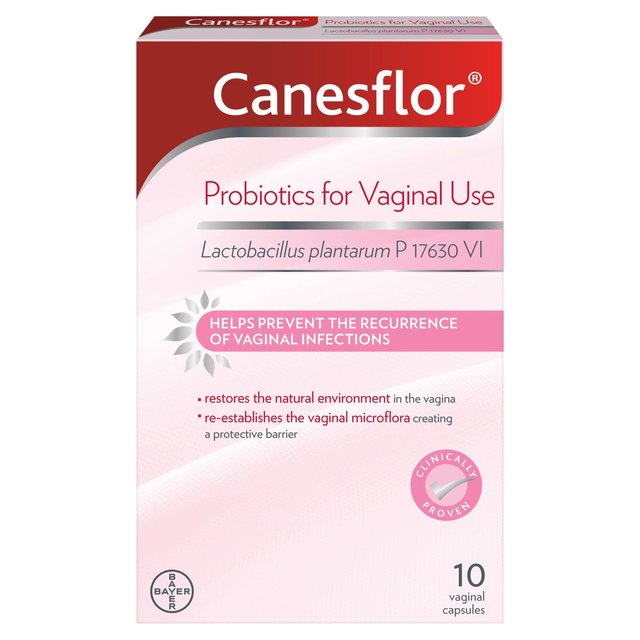 Canesflor Thrush Probiotic Capsules for Vaginal Use, 10 Per Pack