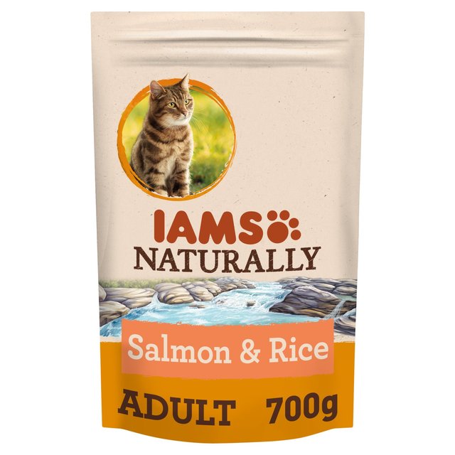 Iams Naturally Adult Cat With North Atlantic Salmon & Rice, 700g