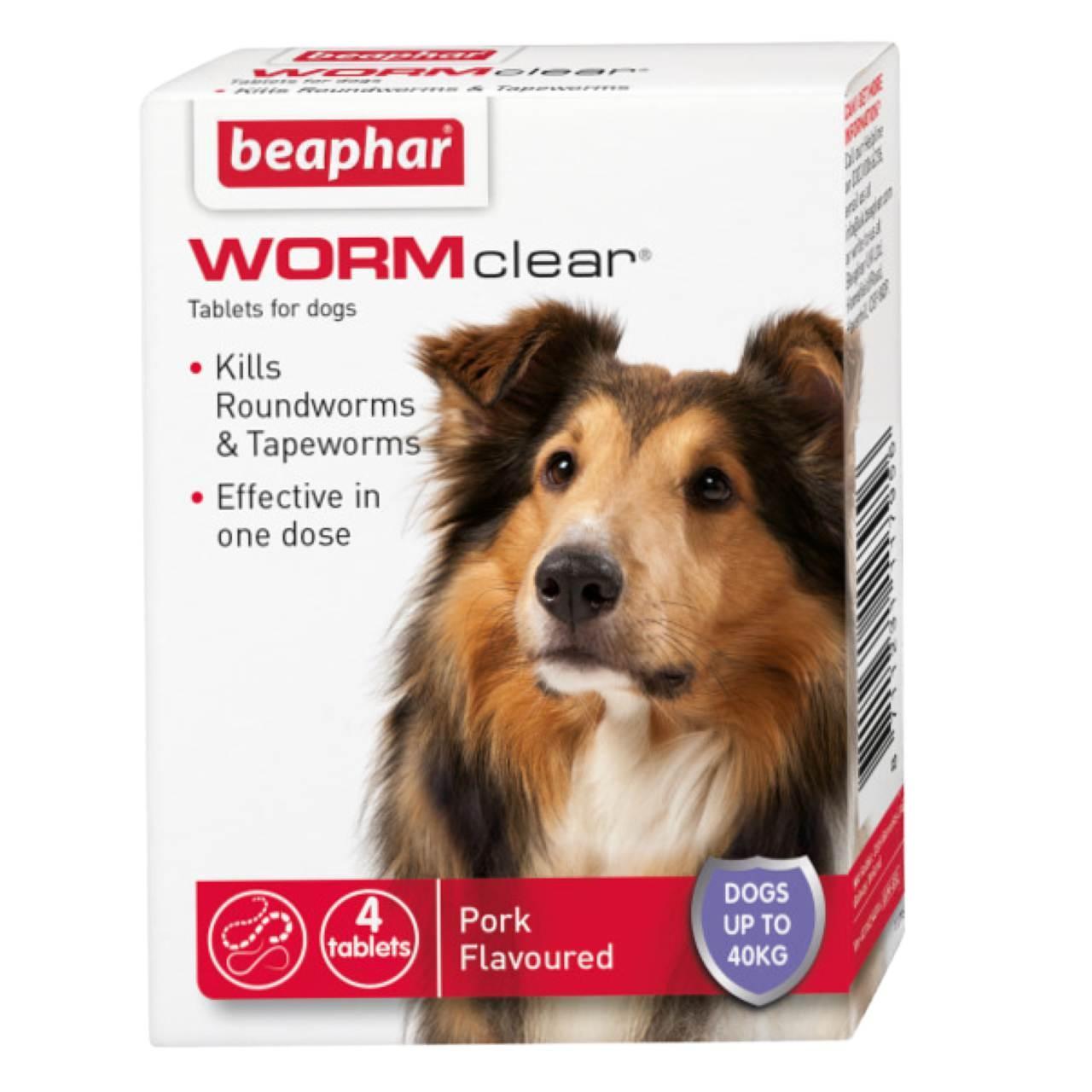 An image of WormClear For Large Dogs up to 40kg 4 pack