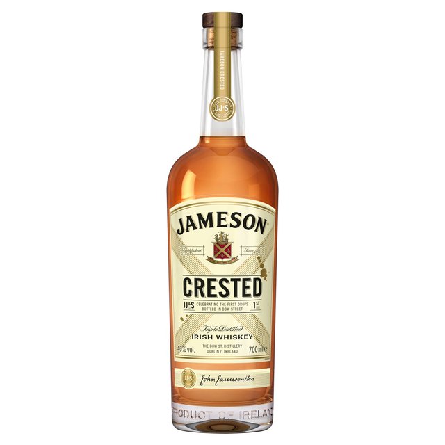 Jameson Crested Triple Distilled Blended Irish Whiskey, 70cl