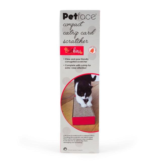 Petface Compact Catnip Card Cat Scratcher, One Size