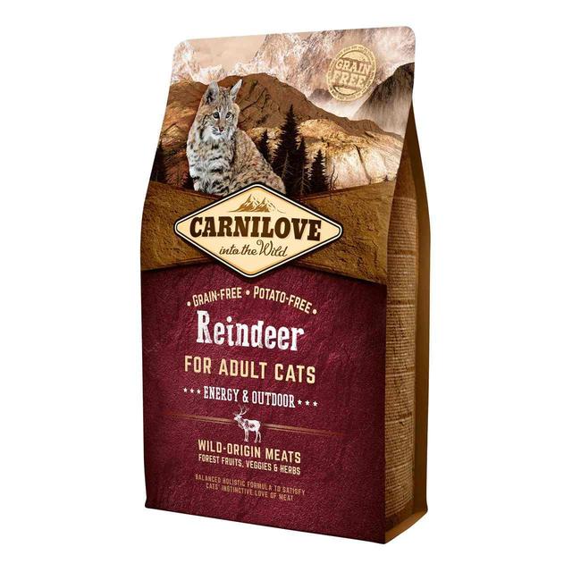 Carnilove Grain Free Adult Reindeer Energy & Outdoor Dry Cat Food, 2kg