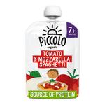 Piccolo Tomato & Mozzarella Organic Spaghetti Pouch, 7 mths+