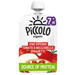 Piccolo Tomato & Mozzarella Organic Spaghetti Pouch, 7 mths+