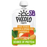 Piccolo Organic Spring Vegetables & Chicken Casserole Pouch, 7 mths+