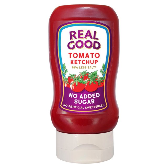 Real Good No Added Sugar Tomato Ketchup, Recyclable, 310g