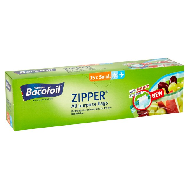 Bacofoil Small All Purpose Zipper Freezer Bags | Ocado