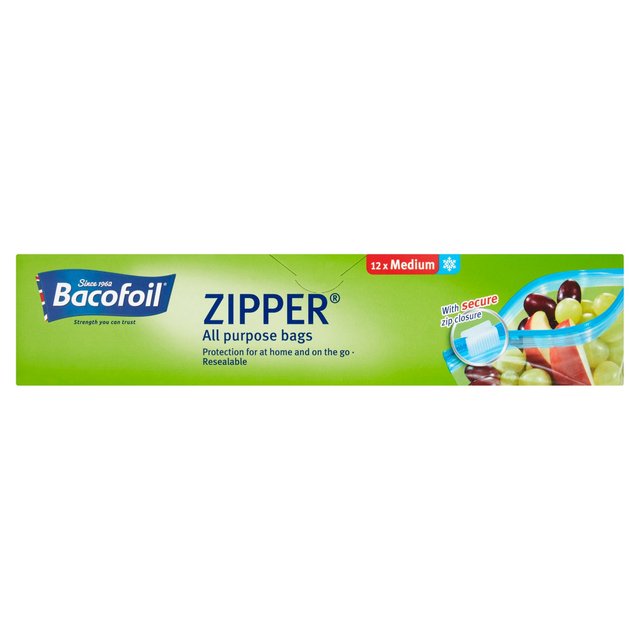 Bacofoil Medium Zipper All Purpose Bags | Ocado