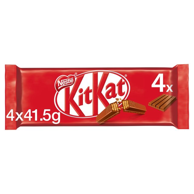 KitKat 4 Finger Milk Chocolate Bar, 4 x 41.5g