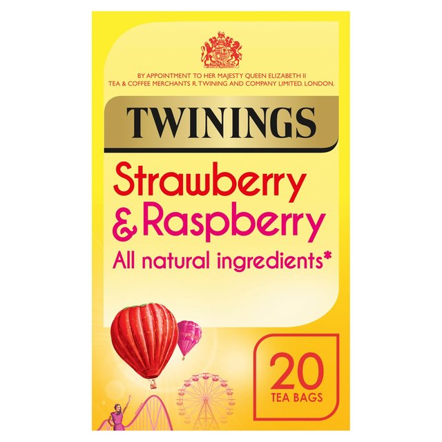 Twinings Strawberry & Raspberry Tea, 20 Per Pack