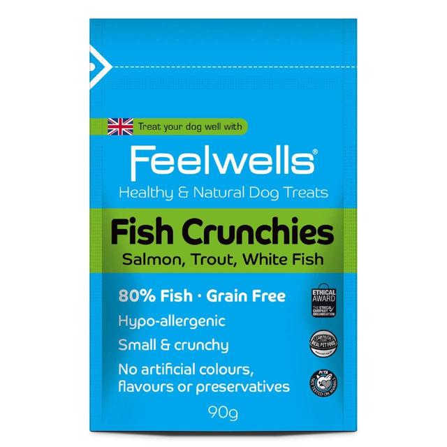 Feelwells Fish Crunchies Grain Free Dog Treats, One Size
