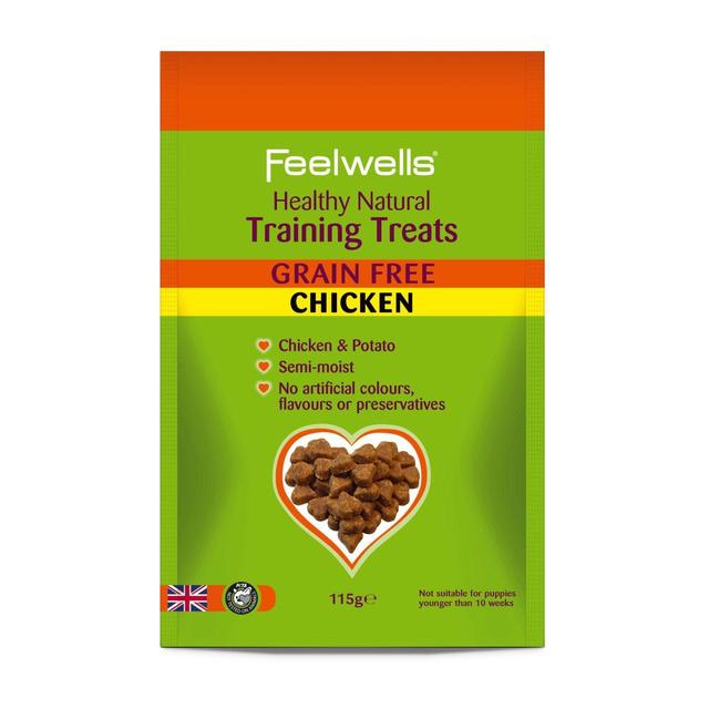 Feelwells Grain Free Dog Training Treats, 115g