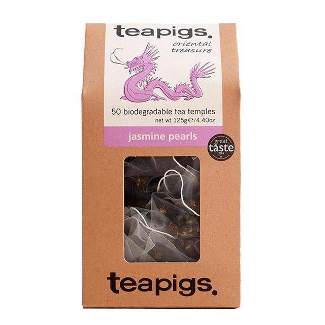 Teapigs Jasmine Pearls Green Tea Bags, 50 per Pack