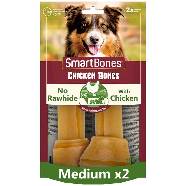 SmartBones Medium Chicken Rawhide Free Bones Dog Treats, 158g